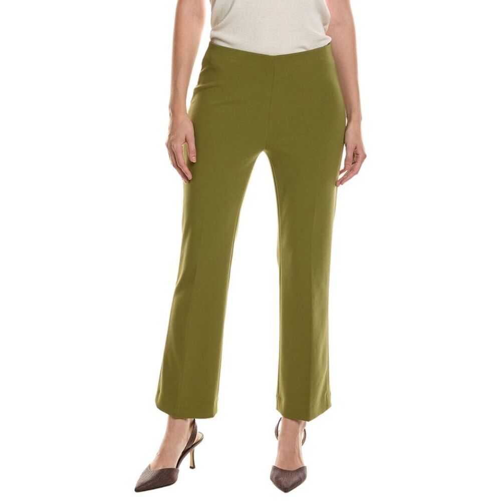 Anne Klein Womens Pull-On Kick Flare Ankle Pant, Green